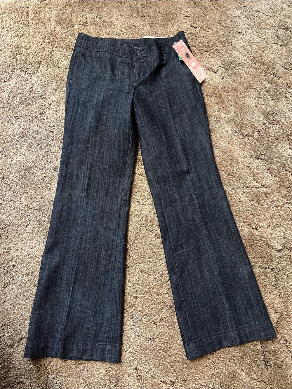 Dark Wash Wide Leg Denim Pants